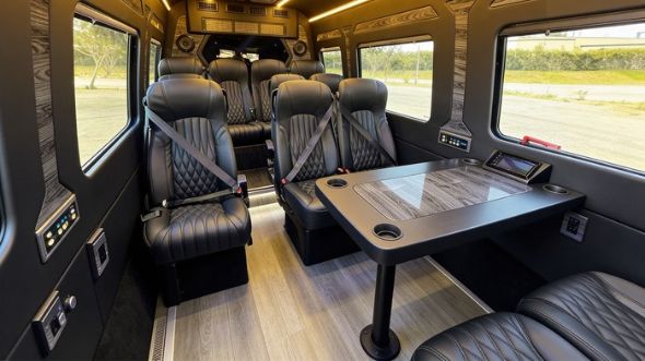 hampton 12 passenger sprinter van interior
