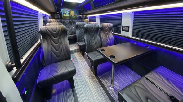 hampton 18 passenger sprinter van interior