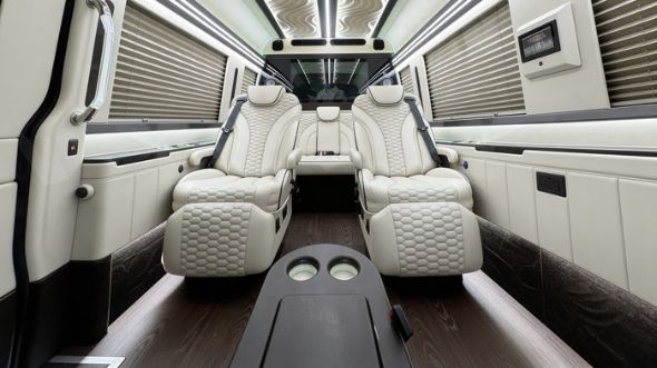hampton 8 passenger sprinter van interior