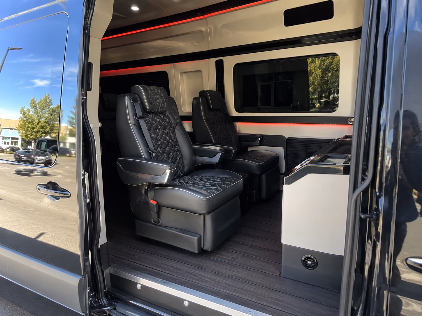 hampton 15 passenger sprinter van inside