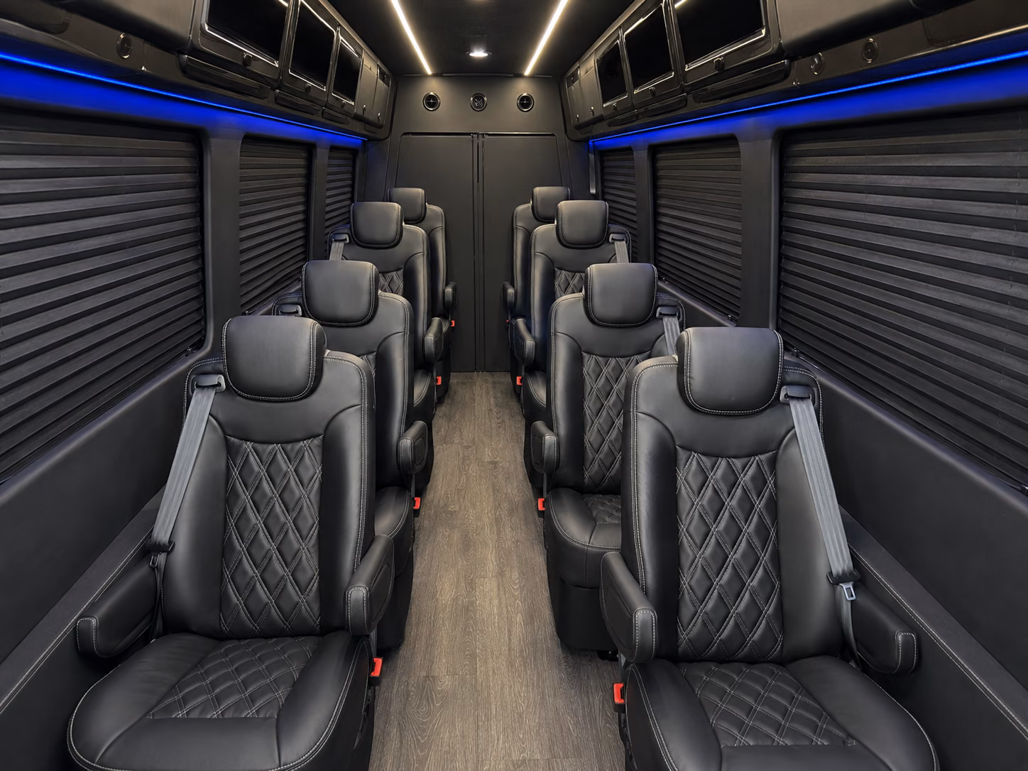 hampton 8 passenger sprinter van interior